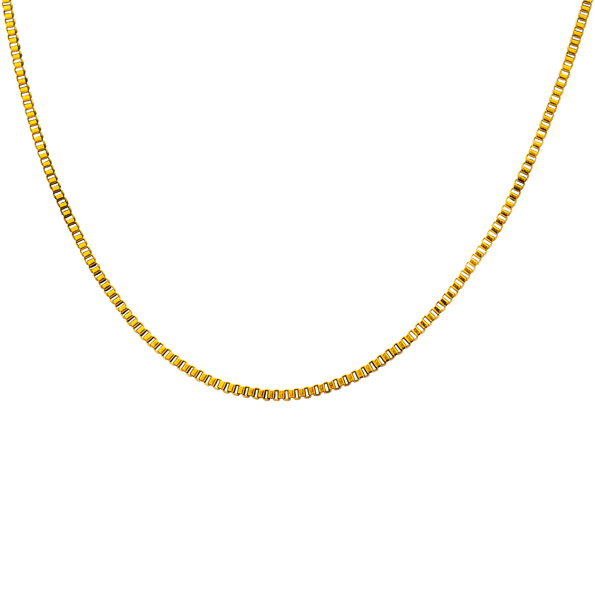 Micro Chain Gold 2MM Αλυσίδα λαιμού από ανοξείδωτο ατσάλι 316L